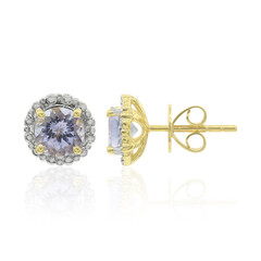 Orecchini in oro con Tanzanite (non riscaldata)