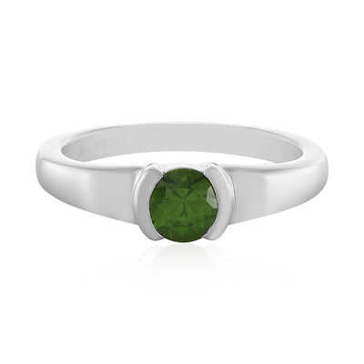 Anello in argento con Zircone Ceylon Verde