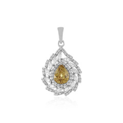 Ciondolo in argento con Zircone Giallo
