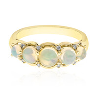 Anello in oro con Opale di Welo AAA