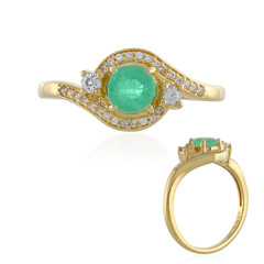 Anello in argento con Smeraldo Colombiano