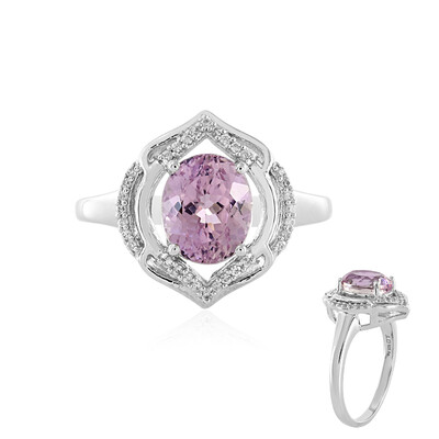 Anello in argento con Kunzite