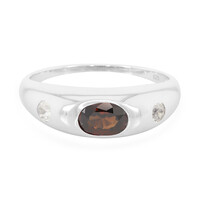 Anello da uomo in argento con Zircone Cioccolato