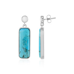 Orecchini in argento con Turchese Kingman Mohave Blu (Faszination Türkis)