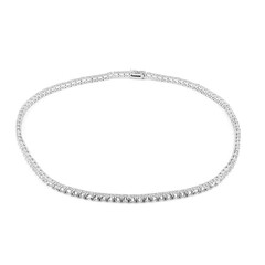 Collana in argento con Topazio Bianco
