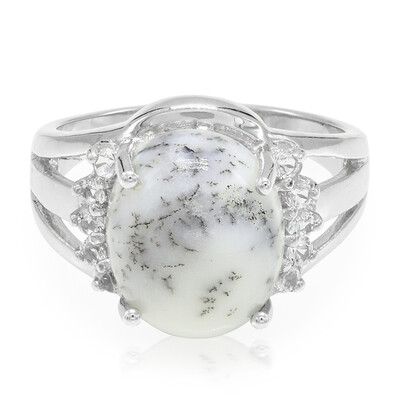 Anello in argento con Agata Dendritica