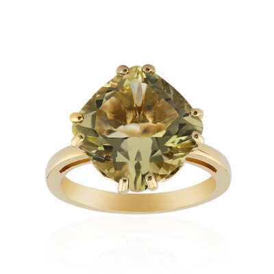 Anello in argento con Citrino Limone
