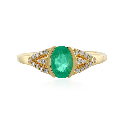 Anello in argento con Smeraldo Colombiano
