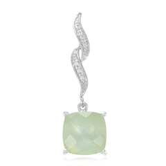 Ciondolo in argento con Prehnite