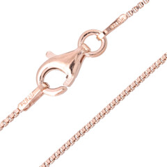 Catenina veneziana in argento 925 placcato oro rosa - 45 cm - 2,1 g