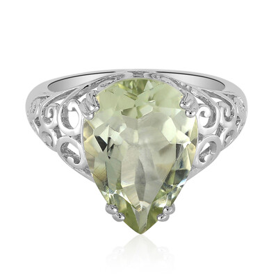 Anello in argento con Ametista Verde