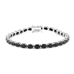 Bracciale in argento con Spinello Nero