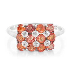 Anello in argento con Rubino Tramonto
