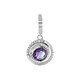 Ciondolo in argento con Fluorite Bicolore