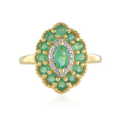 Anello in argento con Smeraldo Zambia