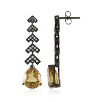Orecchini in argento con Quarzo Champagne