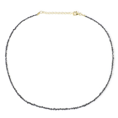 Collana in argento con Diamante Nero