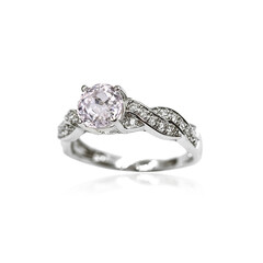 Anello in argento con Kunzite Brasiliana