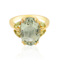 Anello in argento con Ametista Verde