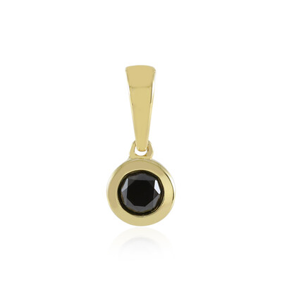 Ciondolo in oro con Diamante Nero