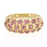 Anello in oro con Zaffiro Padparadscha (non riscaldato) (AMAYANI)