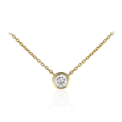 Collana in argento con Topazio Bianco