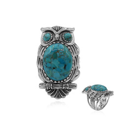 Anello in argento con Turchese Kingman Mohave Blu (Art of Nature)