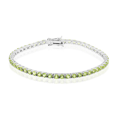 Bracciale in argento con Peridoto della Birmania