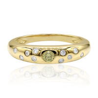 Anello in oro con Diamante Giallo VS1