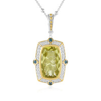 Collana in argento con Quarzo Ouro Verde (Dallas Prince Designs)