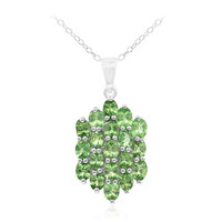 Collana in argento con Tsavorite