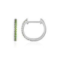 Orecchini in argento con Diopside Russo