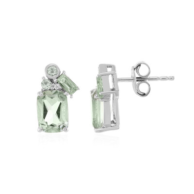 Orecchini in argento con Ametista Verde