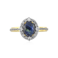 Anello in argento con Zaffiro Stellato Blu