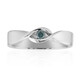 Anello in argento con Diamante Blu Cielo I1
