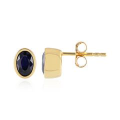 Orecchini in argento con Zaffiro Blu del Madagascar