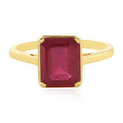 Anello in argento con Rubino del Madagascar