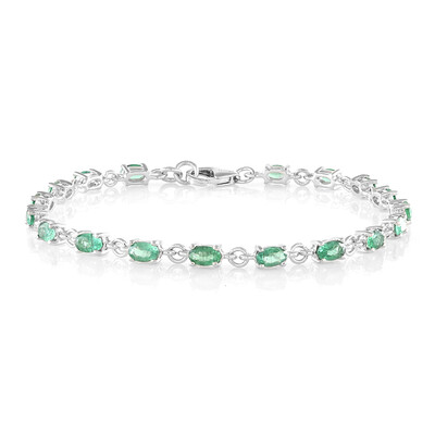 Bracciale in argento con Apatite Verde