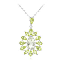 Collana in argento con Ametista Verde