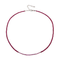 Collana in argento con Rubino del Madagascar