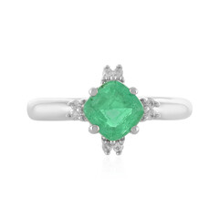 Anello in argento con Smeraldo Etiope