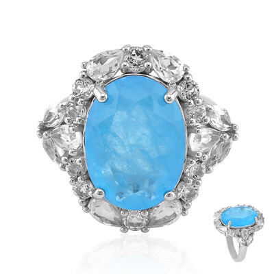 Anello in argento con Quarzo Blu