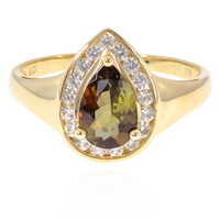 Anello in oro con Andalusite
