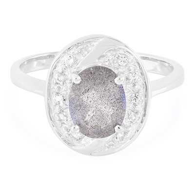 Anello in argento con Labradorite