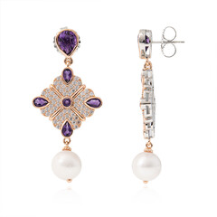 Orecchini in argento con Perla di Acqua Dolce (Dallas Prince Designs)
