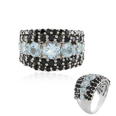 Anello in argento con Topazio Blu Cielo