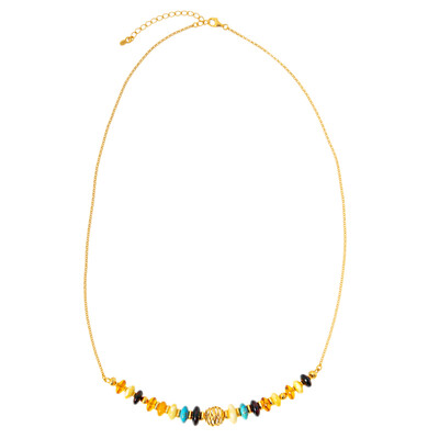 Collana in argento con Ambra Baltica (dagen)