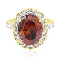 Anello in oro con Sfalerite