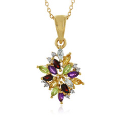 Collana in argento con Granato Mozambico
