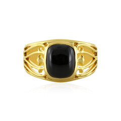 Anello da uomo in argento con Spinello Nero